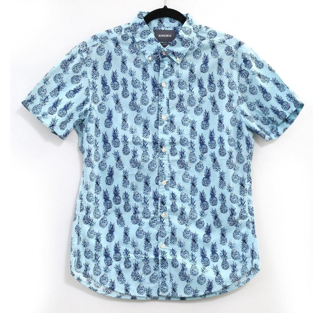 Bonobos Riviera Shirt Men's Buttondown Slim Fit Printed M New